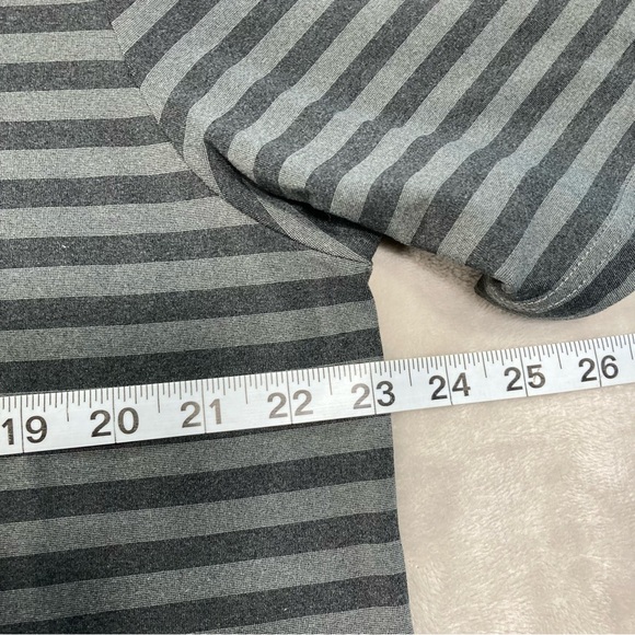 RLX Polo Ralph Lauren Golf Black Grey Striped Polo Shirt Men's Sz L Wicking - Picture 7 of 9